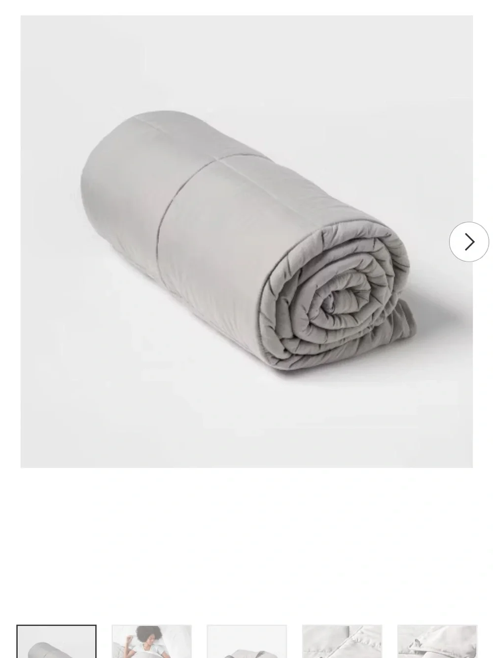Target Light Gray Quilted Weighted Blanket